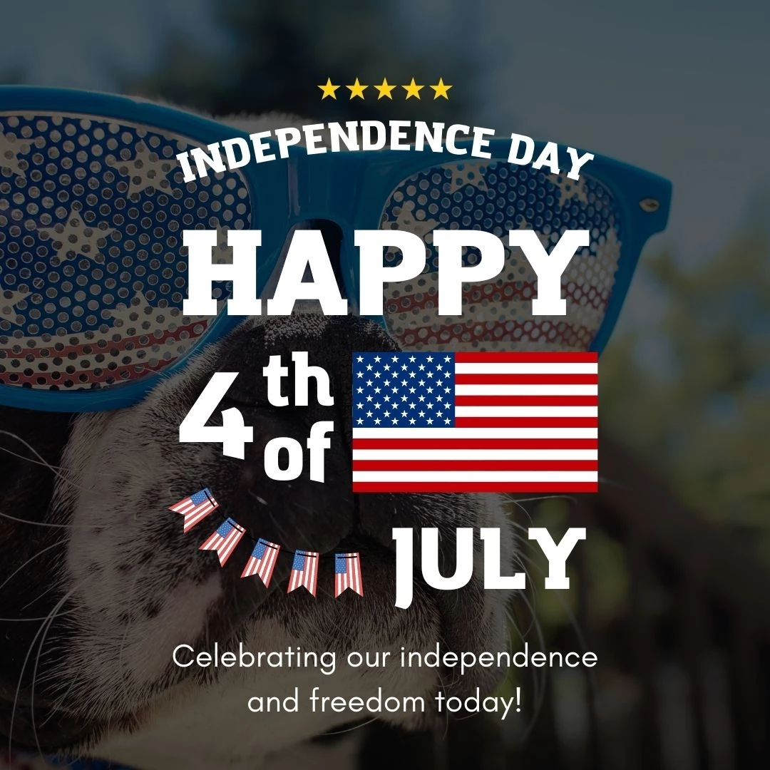 Celebrating our independence and freedom today!